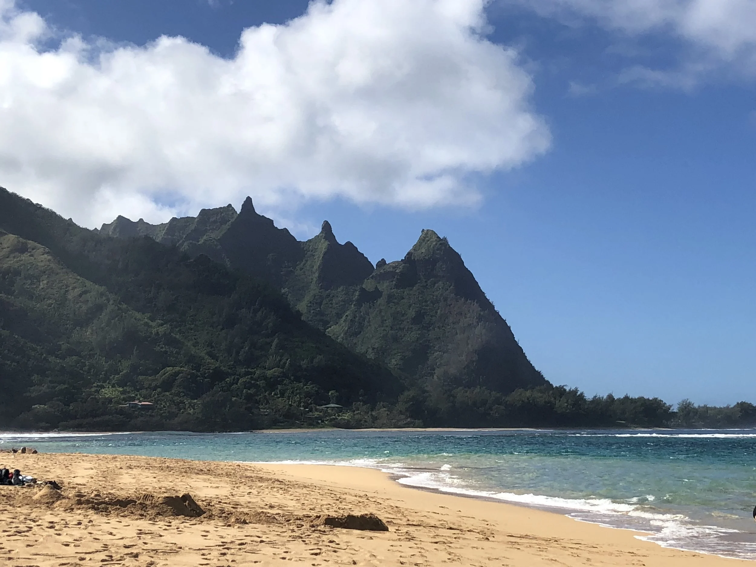 Bali Ha'i, as seem from Tunnels Beach, Kaua'i, Hawai'i.