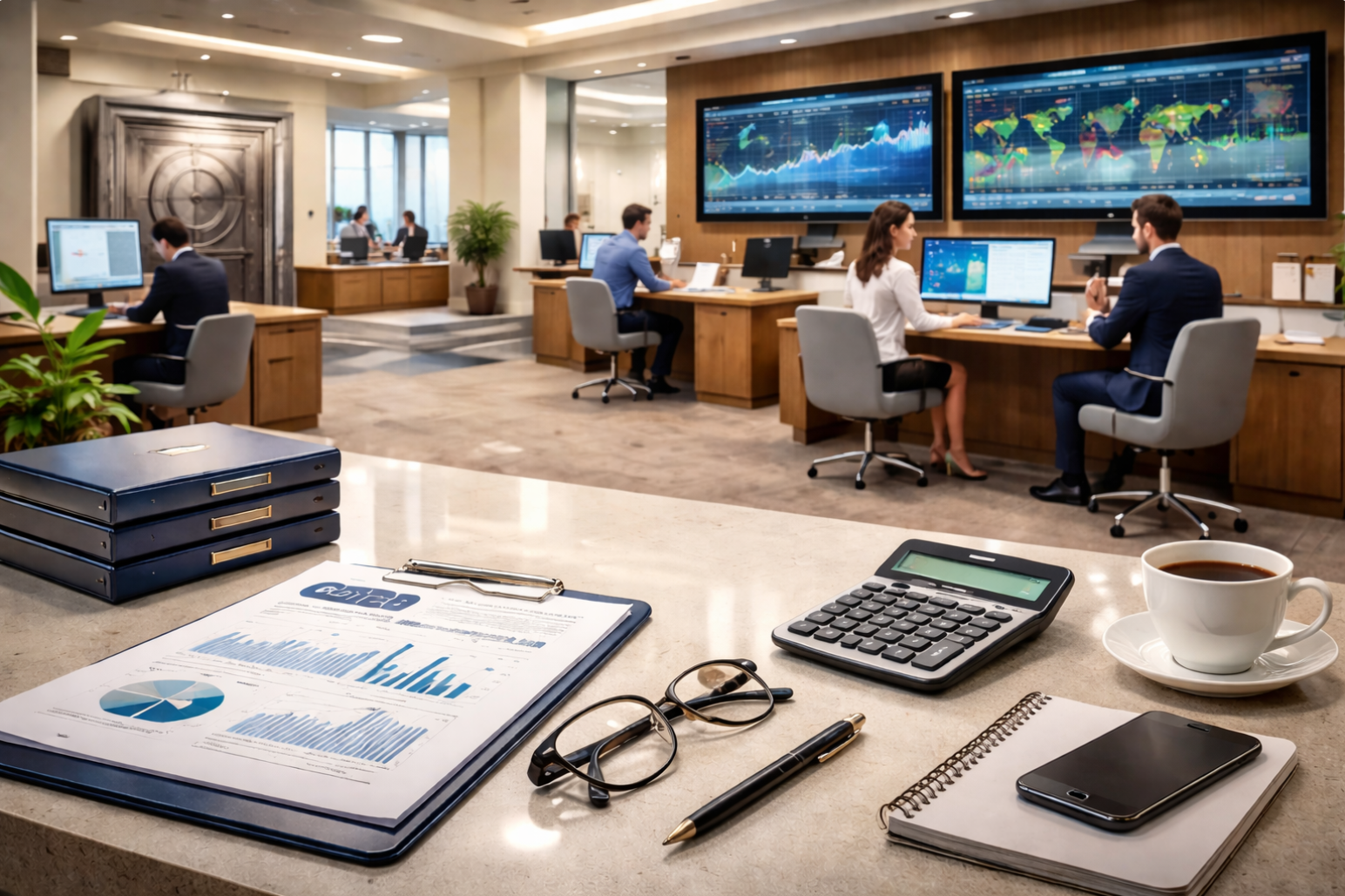 Image of financial office