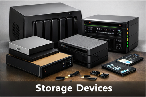 image of storage devices to recycle