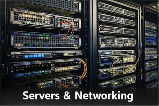 image of servers and networking to recycle