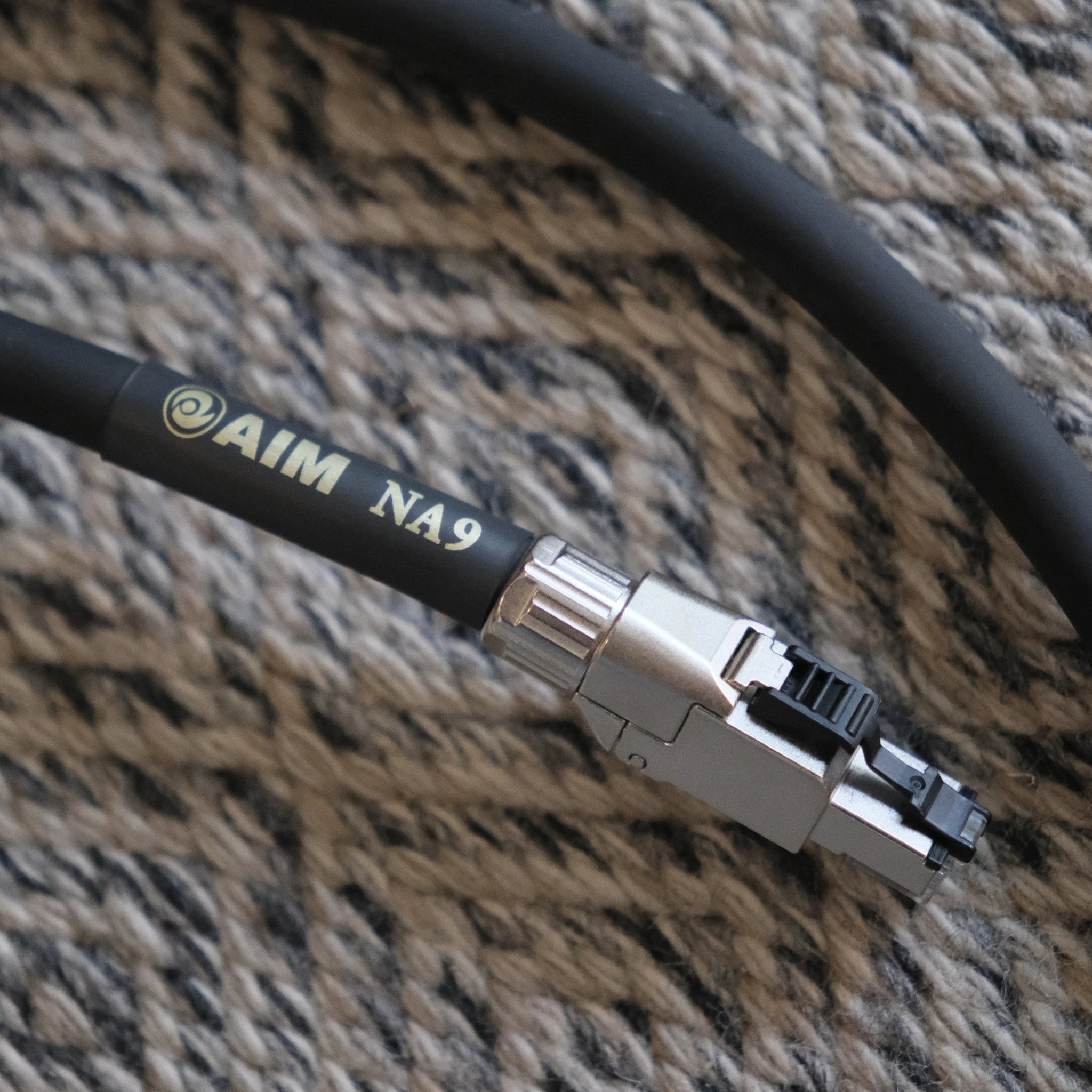 New @Walden!  AIM Japan

Reference-level Ethernet and USB cables with:

* Pure silver signal conductors (USB UA-3 cable)
* OFC copper power cores
* Quad-layer EMI shielding
* Signal/power separate architecture for reduced crosstalk

We were struck by