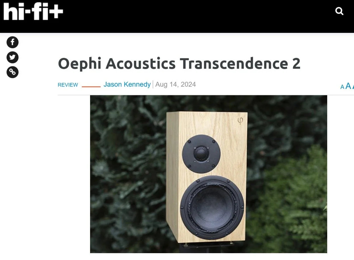 Walden High-End Audio OePhi Acoustics Transcendence 2 Monitor Speaker
