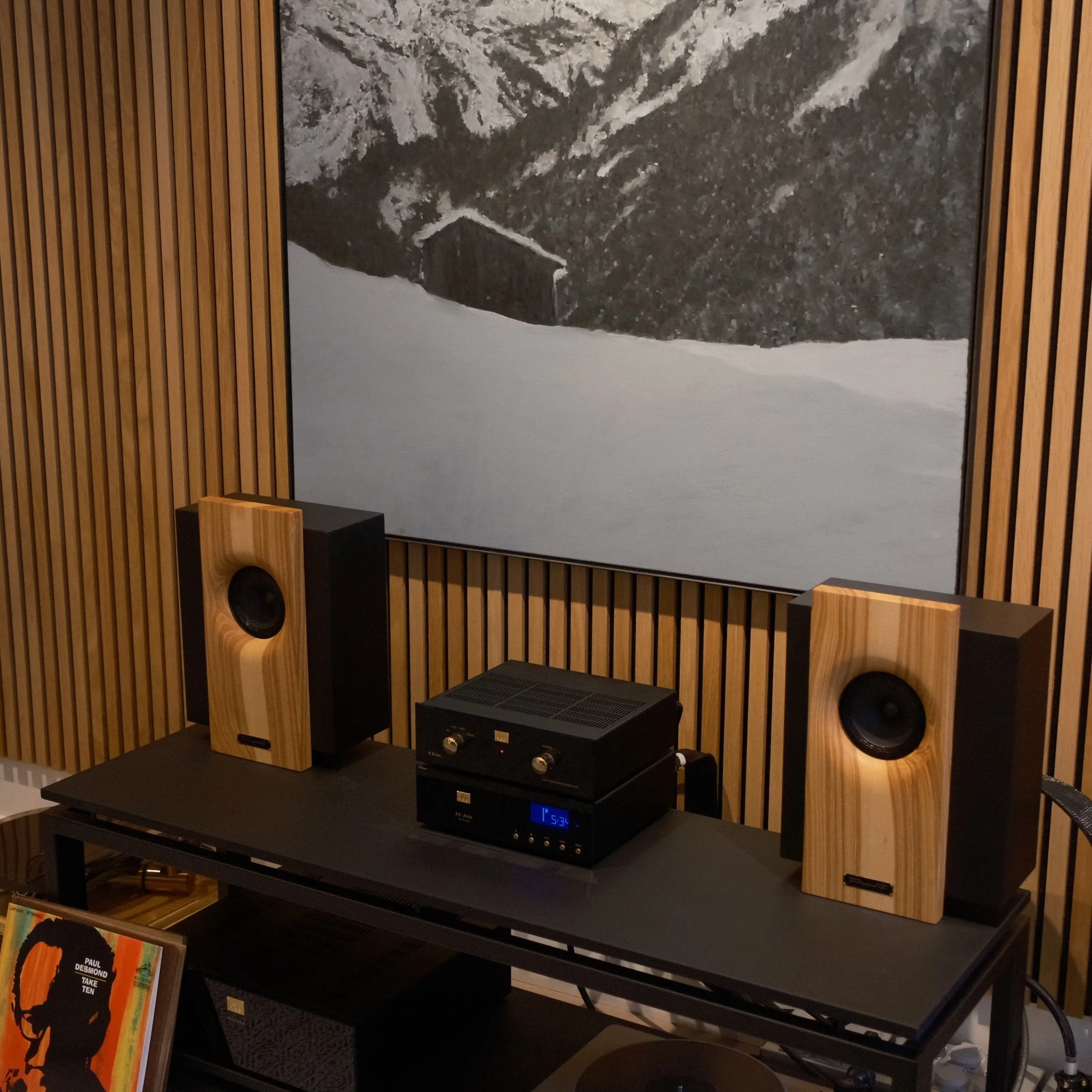 The Tonapparate Ylvie loudspeaker is a compact bookshelf speaker featuring a 135 mm broadband driver with a sensitivity of 92 dB/W/m. Photos cannot fully capture its real-life beauty.  Like all Tonapparate speakers, the Ylvie is tonally addictive and