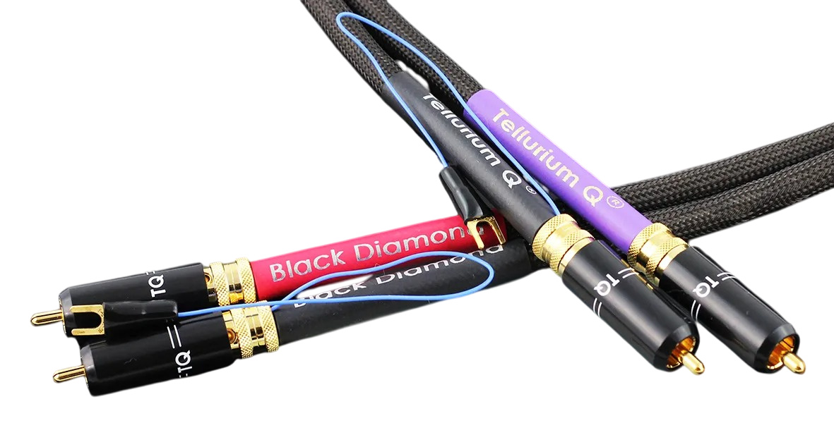 Walden High End Audio Tellurium Q Black Diamond RCA Phono Cable