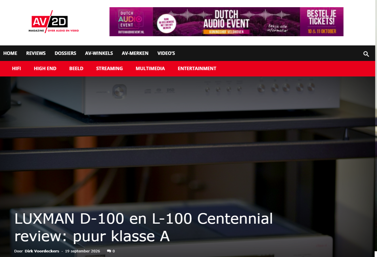 LUXMAN D-100 and L-100 Centennial Review by AV2D