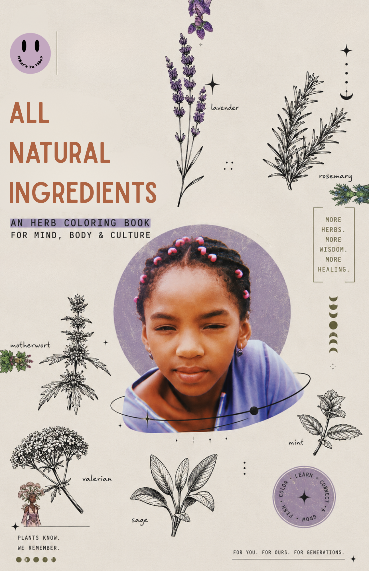 Pre Order- All Natural Ingredients: An Herb Coloring Book and Colored Pencils