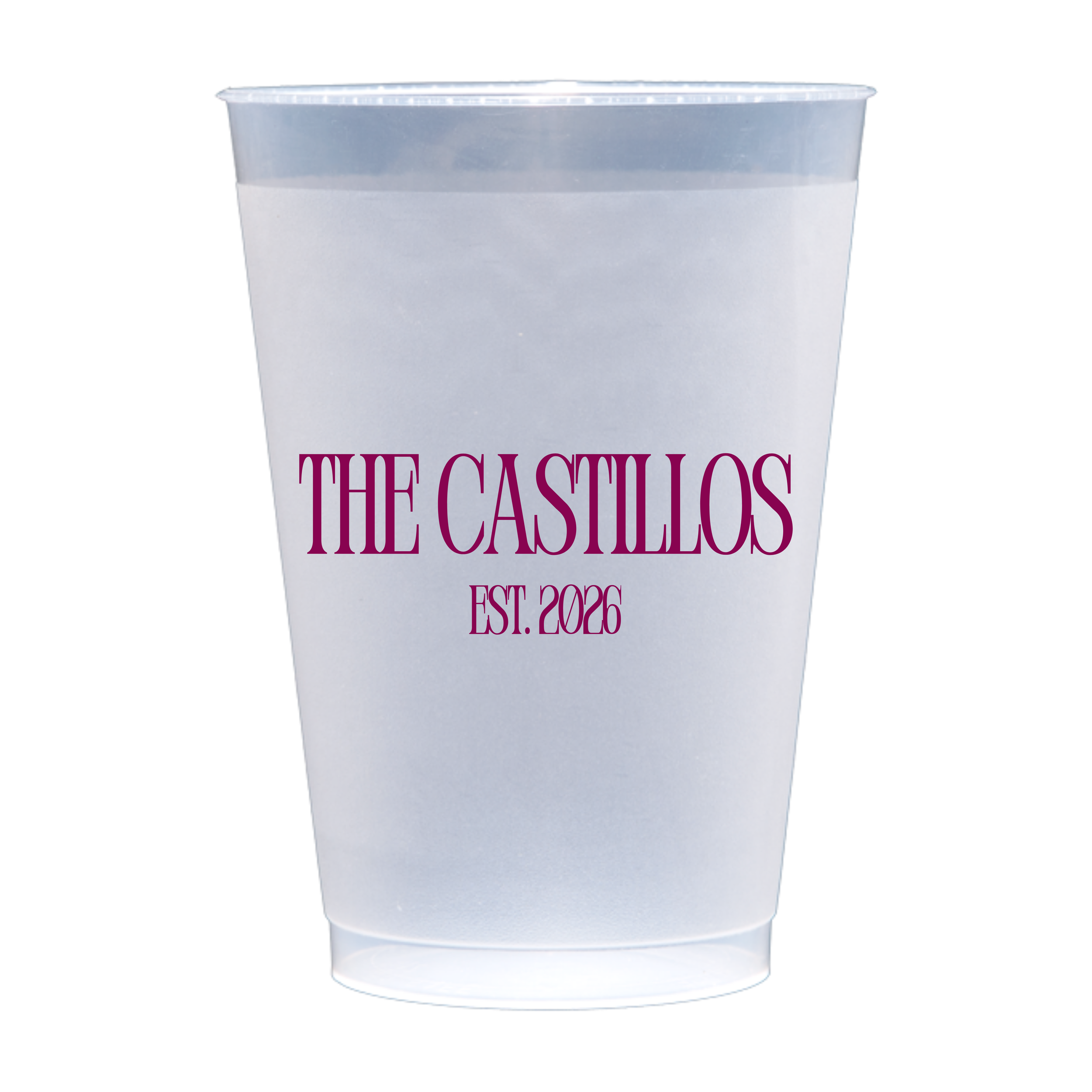 The Castillo Cup Design Frosted Cups