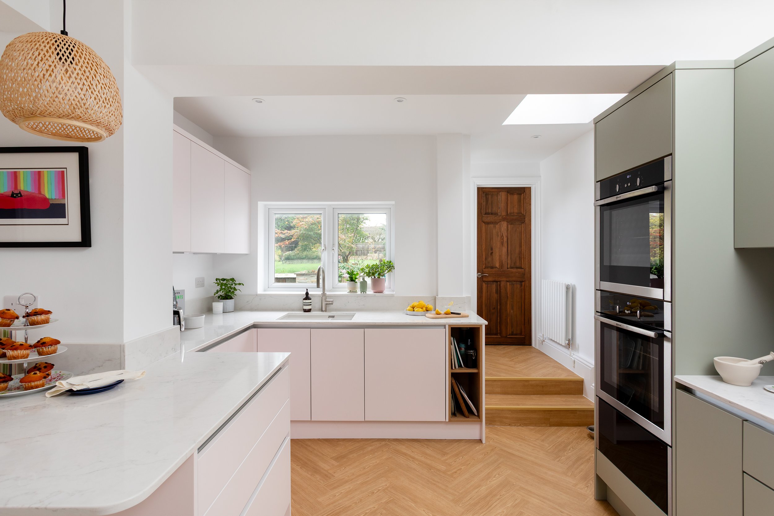 Zola Handleless F&amp;B Middleton Pink &amp; Sage