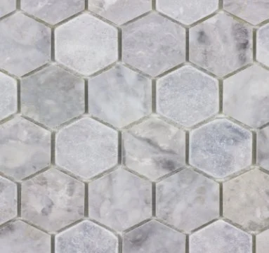 Viking Dist. Anthology Residential Mosaic Wall Tiles / Collection: The Finish Line / Color: Hive Manor Gray - SKU: ANTHFLHG / Size: "12 x 12" - (Only size available!) / No link available to see enhanced view!