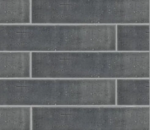 Viking Dist. Anthology Residential Mosaic Wall Tiles / Collection: Metro Brix Collection / Color: Wrought Iron - SKU: ANTHMBWI / Size: "2.5 X 9.5" - (Only size available!) / No link available to see enhanced view!
