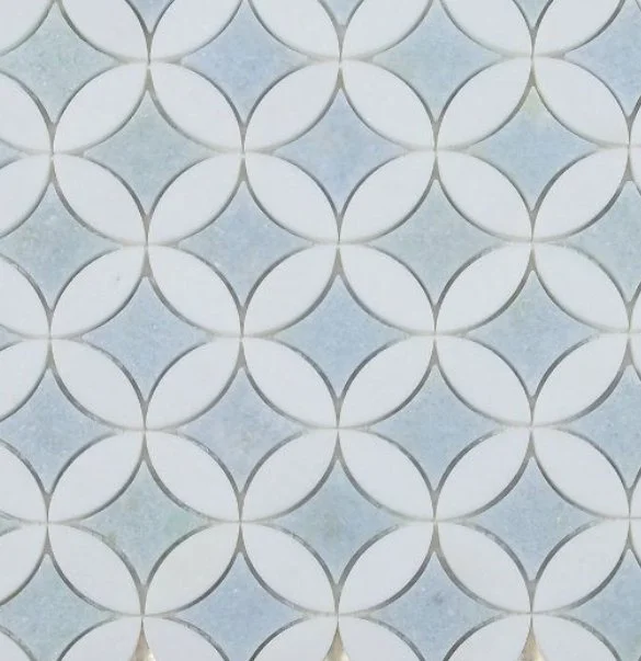 Elysium Residential Mosaic Tile (*ARM 9) / Collection: Embrace / Color: Crystal Ocean - SKU: M4092 / Size: 11.75" x 11.75" - (Only size available!) / Click on picture above to see enhanced view!