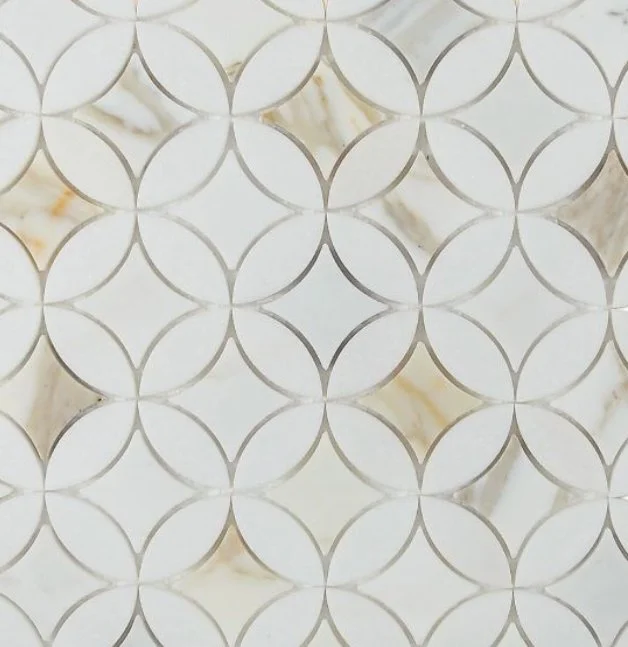 Elysium Residential Mosaic Tile (*ARM 9) / Collection: Embrace / Color: Calacatta Gold - SKU: M4050 / Size: 11.75" x 11.75" - (Only size available!) / Click on picture above to see enhanced view!