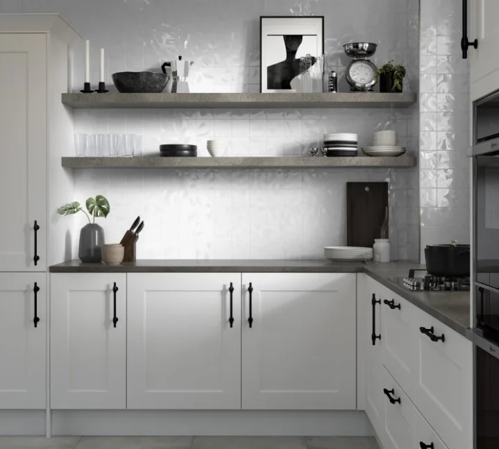 Esmer Residential Glazed Ceramic Wall Tile / Collection: Craft II / Color: White / SKU:  F46CRAFWH0404P / Size: 4" x 4" - (Available in more sizes!) / Click on picture above to see enhanced view! 