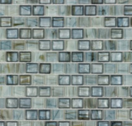 Viking Dist. Anthology Residential Mosaic Wall Tiles / Collection: Glassique Collection / Color: Rhapsody Lagoon - SKU: ANTHGLRL / Size: "12 x 12" - (Only size available!) / No link available to see enhanced view!