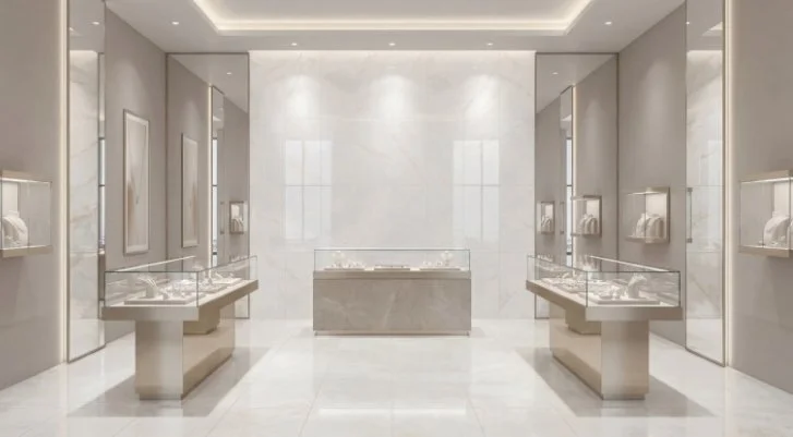 Emser Residential Porcelain Floor Tile / Collection: Savino / Color: Blanc Polished / SKU: F17SAVIBL1224P / Size: 12" x 24" - (Available in more sizes and in a matte version!) / Click on picture above to see enhanced view! 