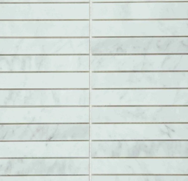 Elysium Residential Mosaic Tile (*ARM 11) / Collection: Slot / Color: Carrrara Honed - SKU: M4441 / Size: 11.75" x 11.75" - (Only size available!) / Click on picture above to see enhanced view!