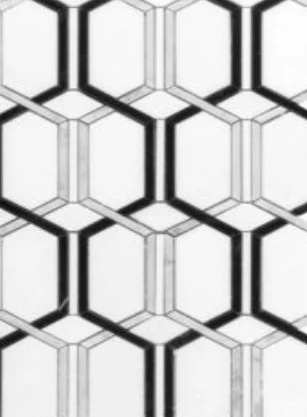 Viking Dist. Anthology Residential Mosaic Wall Tiles / Collection: Panache / Color: Nouveau Geo - SKU: ANTHPANG / Size: "10 X 14" - (Only size available!) / No link available to see enhanced view!