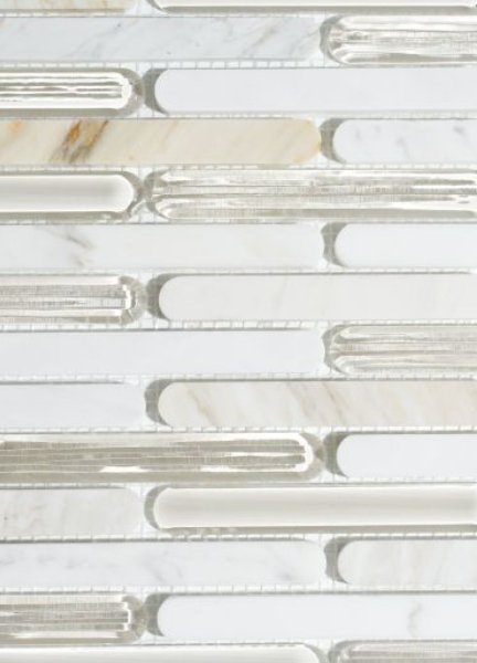 Elysium Residential Mosaic Tile (*ARM 10) / Collection: Bamboo / Color: Calacatta Gold - SKU: M4691 / Size: 11.75" x 12.25" - (Only size available!) / Click on picture above to see enhanced view!