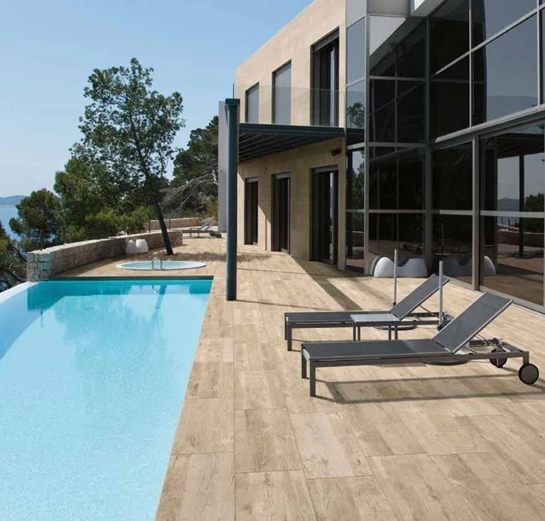 Bolick Dist. Del Conca Residential Outdoor Tile / Collection: Monteverde / Color: Beige -SKU: HMN201 / Size: 16" x 48" - (Available in more sizes!) / No link available to see enhanced view! 