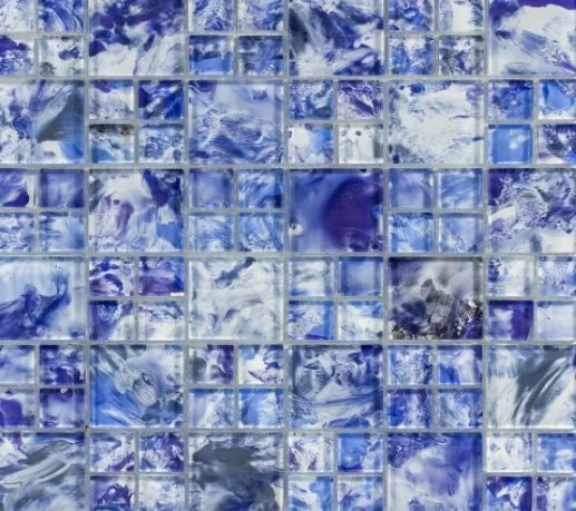 Viking Dist. Anthology Residential Mosaic Wall Tiles / (Can also be used in pools!) / Collection: Splash / Color: Island Blue - SKU: ANTHSPIB / Size: "11.75 x 11.75" - (Only size available!) / No link available to see enhanced view!