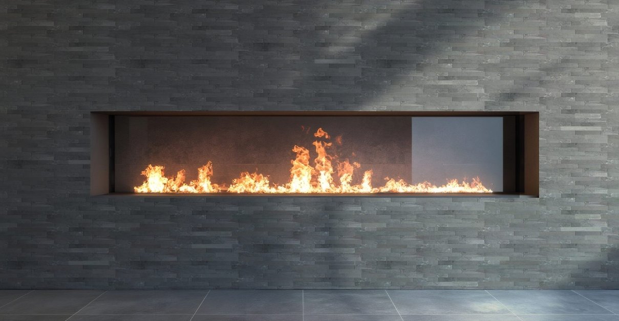 Brandon Co. Akua Residential Mosaics (Made from real stone!) / Collection: Slim Brick Series / Color: Black / Size: "16 x 4" - (Only size available!) / No link available to see enhanced view!