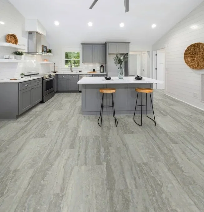 Brandon Co. Diamond Living Residential Luxury Vinyl Plank / Collection: Market Place XL Tile / Color: Glacier / (Available in click together!) Click on picture above to see an enhanced view!
