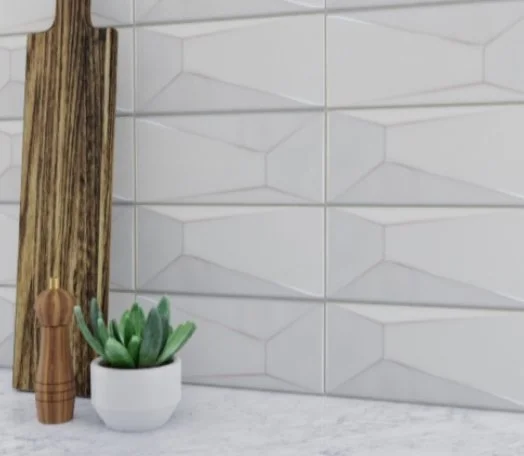 Viking Dist. Anthology Residential Mosaic Wall Tiles / Collection: Fifth Avenue / Color: Manhattan Dove - SKU: ANTHFIMD / Size: "4 X 12" - (Only size available!) / No link available to see enhanced view!