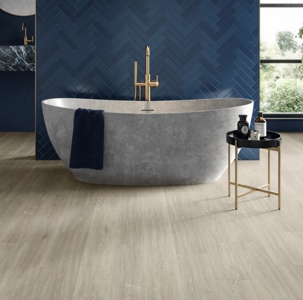 Karndean Residential Luxury Vinyl Plank / Collection: Art Select / Color: Canvas Oak / (Available in glue down only!) / Click on picture above to see enhanced view!