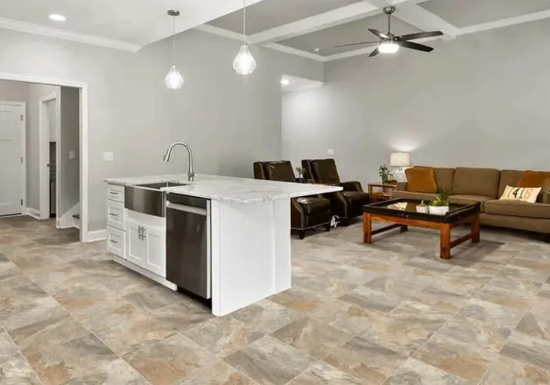 BeauFlor Luxury Sheet Vinyl (Linoleum) / Collection: Craftech / Color: Lithium 170L / (Available in 13'2 Foot Rolls) / (Available in 6 other colors!) / Click on picture above to see additional colors! 