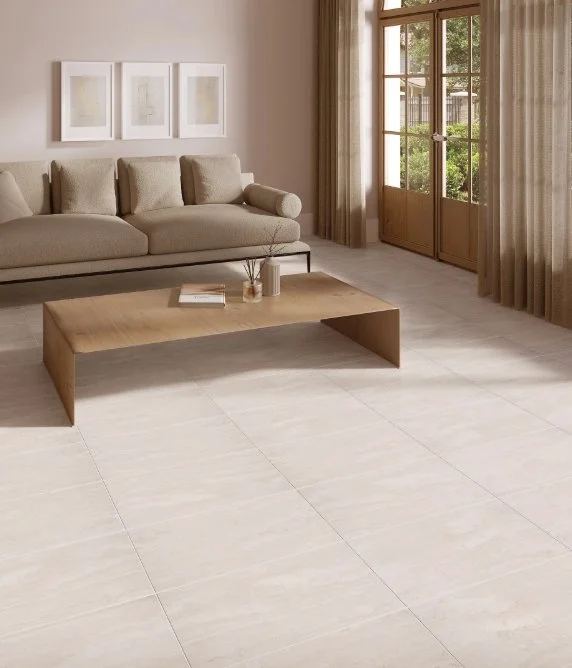 Brandon Co. Portobello America Residential Porcelain Floor Tile / Collection: Tivoli / Color: Ivory / Size: 12" x 24" - (Available in more sizes!) / Click on picture above to see enhanced view! 