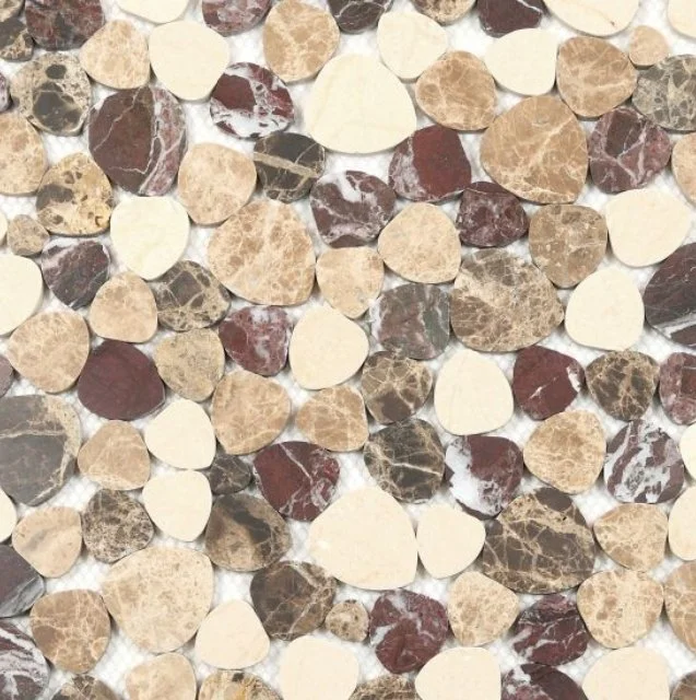 Elysium Residential Mosaic Tile (*ARM 6) / Collection: Aphrodite / Color: Burgundy Brown - SKU: M4613 / Size: 12" x 12" - (Only size available!) / Click on picture above to see enhanced view! 