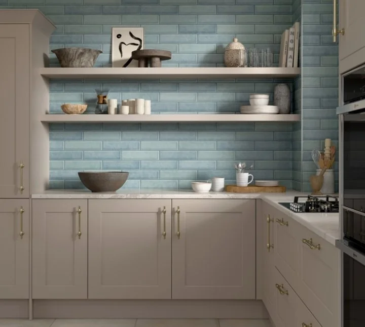 Esmer Residential Glazed Ceramic Wall Tile / Collection: Raku / Color: Ocean / SKU: W32RAKUOC0312MP26 / Size: 3" x 12" - (Available in more sizes!) / Click on picture above to see enhanced view! 