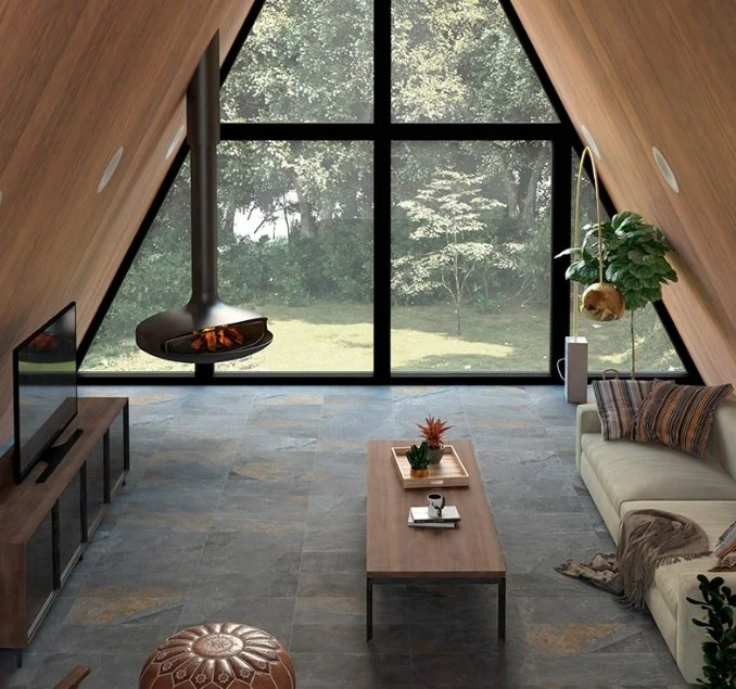 Viking Dist. Florida Tile Residential Porcelain Wall & Floor Tile / Collection: High Ridge / Color: Canyon Slate - SKU:  FTIHRG6012x24 / Size: 12" x 24" - (Available in more sizes!) / Click on picture above to see enhanced view! 