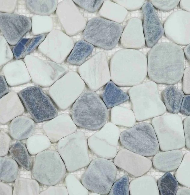 Elysium Residential Mosaic Tile (*ARM 19) / Collection: River / Color: Stone Royal Sapphire - SKU: M4370 / Size: "12 x 12" - (Only size available!) / Click on picture above to see enhanced view! 