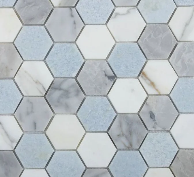 Elysium Residential Mosaic Tile (*ARM 14) / Collection: Hexagon / Color: Livid 2x2 - SKU: M4101 / Size: "11.75 x 12" - (Only size available!) / Click on picture above to see enhanced view! 