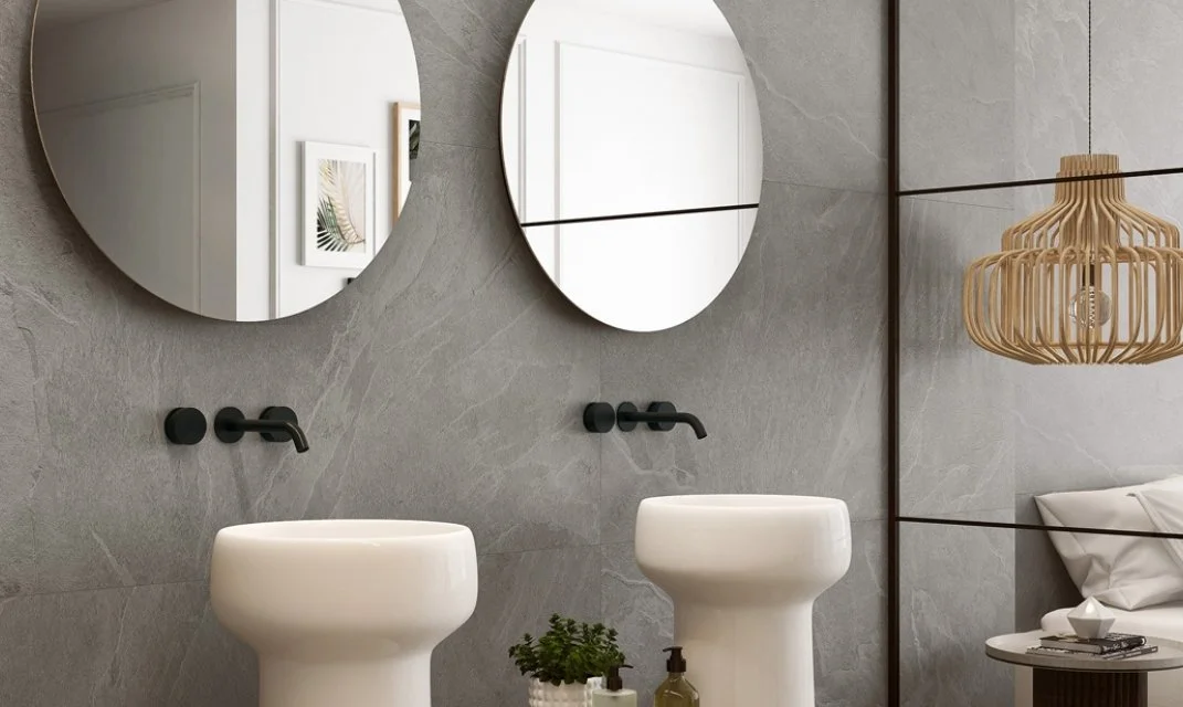 Viking Dist. Florida Tile Residential Porcelain Wall & Floor Tile / Collection: Aura / Color: Light Gray - SKU: FTIAUR3024x48 / Size: 24" x 48" - (Available in more sizes!) / Click on picture above to see enhanced view! 