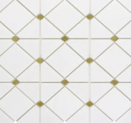Viking Dist. Anthology Residential Mosaic Wall Tiles / Collection: Dazzle / Color: Limelight Gold - SKU: ANTHDALG / Size: "12 x 12" - (Only size available!) / No link available to see enhanced view!