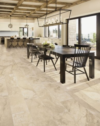 Viking Dist. Florida Tile Residential Porcelain Floor & Wall Tiles / Collection:  Tuscan Villa / Color: Cortana Beige - SKU: FTITUV2012X24 / Size: 12" x 24" - (More sizes available!) / Click picture above to see enhanced view! 