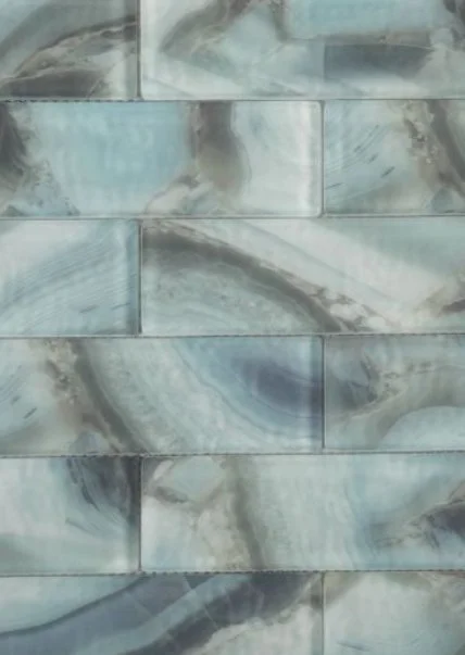 Elysium Residential Mosaic Tile (*ARM 29) / Collection: Art / Color: Onyx Ocean - SKU: M3770 / Size: "11.75 x 11.75" - (Only size available!) / Click on picture above to see enhanced view!