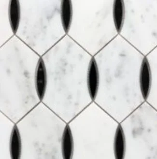 Viking Dist. Anthology Residential Mosaic Wall Tiles / Collection: Panache / Color: Skye Noir - SKU: ANTHPASN / Size: "12 x 13" - (Only size available!) / No link available to see enhanced view!