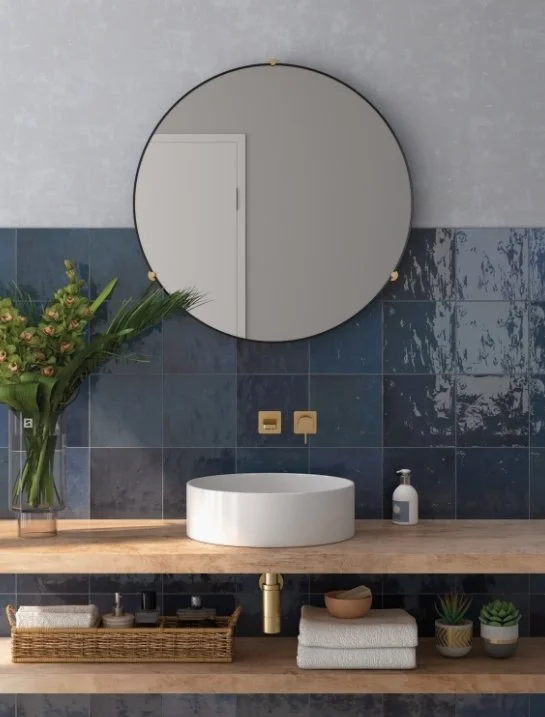 Emser Residential Glazed Ceramic Wall Tile / Collection: Passion / Color: Azul / SKU: W32PASSVE0909 / Size: 9" x 9" - (Available in more sizes!) / Click on picture above to see enhanced view! 