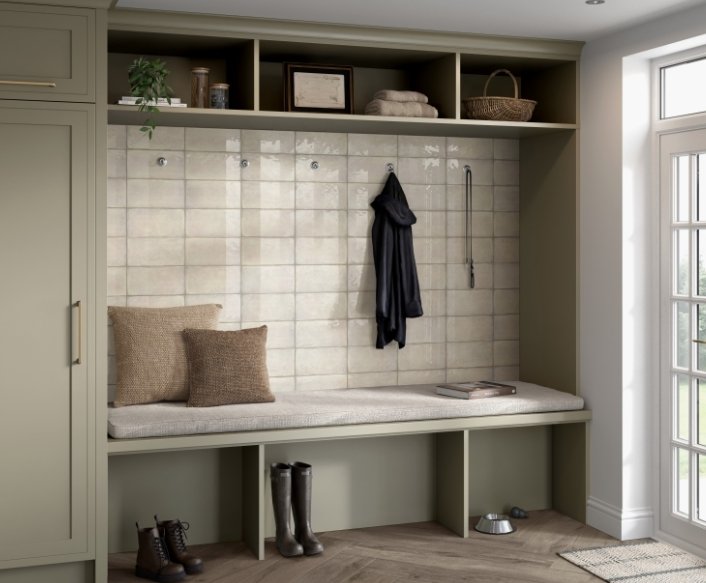 Esmer Residential Glazed Ceramic Wall Tile / Collection: Exhale / Color: Blanco / SKU:     W32EXHABL0612 / Size: 6" x 12" - (Only size available!) / Click on picture above to see enhanced view!