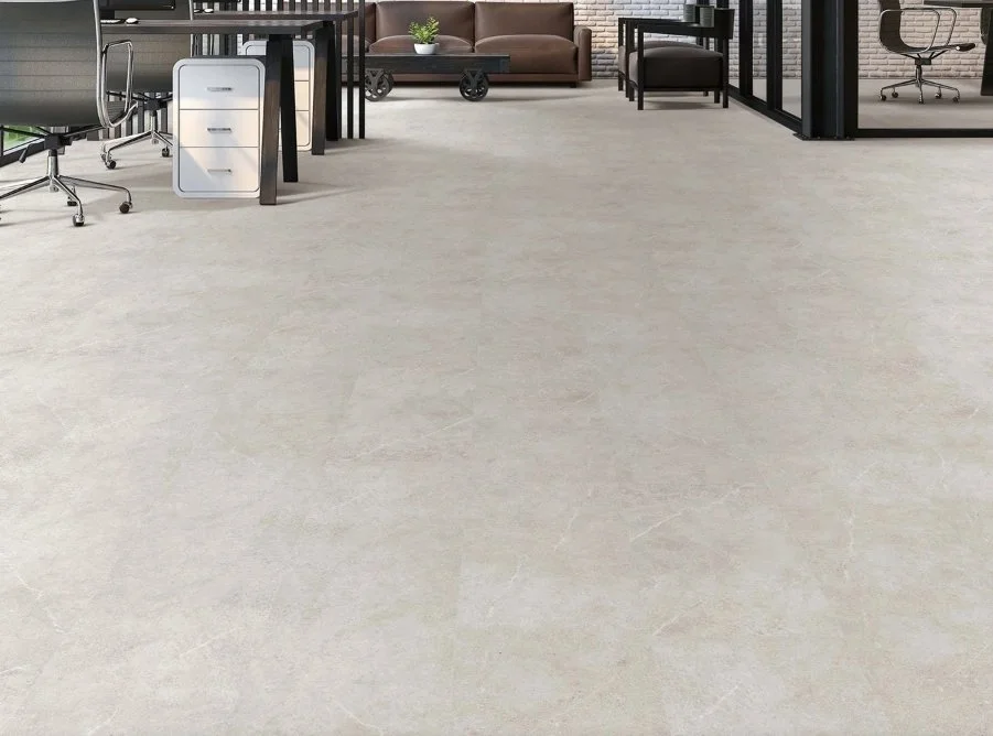 Brandon Co. Next Floor Residential Luxury Vinyl Tile / Collection: Tuscan Sandstone / Color:  Snowdrift / (Available in glue down!) Click on picture above to see an enhanced view!