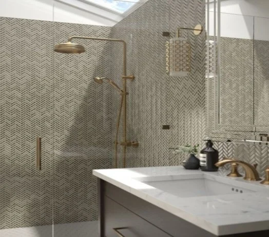 Viking Dist. Anthology Residential Mosaic Wall Tiles / Collection: Foundations / Color: Tilt Plains - SKU: ANTHFOTPLN / Size: "12 x 12" - (Only size available!) / No link available to see enhanced view!