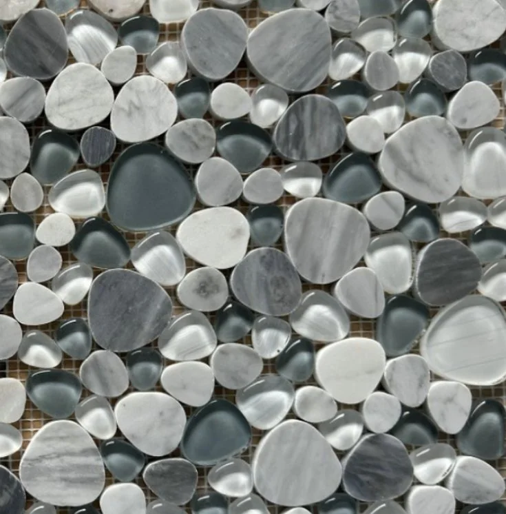 Elysium Residential Mosaic Tile (*ARM 21) / Collection: Peach / Color: Grey - SKU: M4634 / Size: "12 x 12" - (Only size available!) / Click on picture above to see enhanced view!