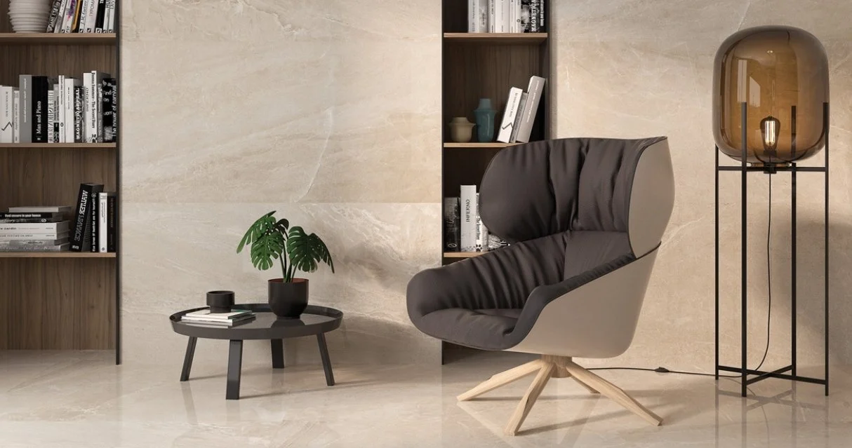 Viking Dist. Florida Tile Residential Porcelain Wall & Floor Tile / Collection: Tempo / Color: Nature Beige - SKU: FTITMP2024x48 / Size: 24" x 48" - (Available in more sizes!) / Click on picture above to see enhanced view! 