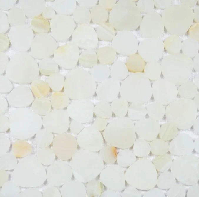 Elysium Residential Mosaic Tile (*ARM 6) / Collection: Aphrodite / Color: Onyx White Honed - SKU: M4271 / Size: 12" x 12" - (Only size available!) / Click on picture above to see enhanced view! 