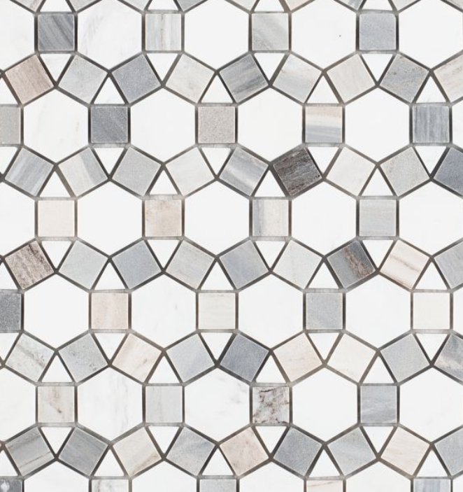 Elysium Residential Mosaic Tile (*ARM 9) / Collection: Aether / Color: Blue - SKU: M722 / Size: 11.25" x 12" - (Only size available!) / Click on picture above to see enhanced view!