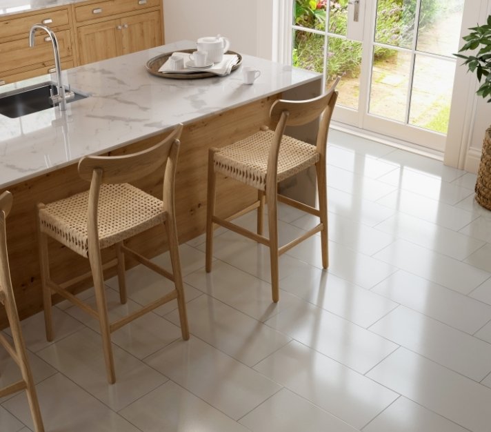 Esmer Residential Porcelain Floor Tile / Collection: Prodigy / Color: Agnesi Polished / SKU: F19PRODAG1224P / Size: 12" x 24" Tapiz - (Available in more sizes and in a matte version!) / Click on picture above to see enhanced view!