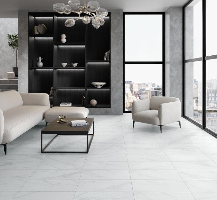 Esmer Residential Porcelain Floor Tile / Collection: Nobleza / Color: Astorga Matte / SKU:  F19NOBLAS1224 / Size: 12" x 24" - (Available in more sizes and in a polished version!) / Click on picture above to see enhanced view! 